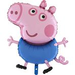 Toyland® 37" Dev JUMBO BOYUTU PEPPA Domuz-PEPPA VEYA GEORGE FOIL BALONU - ÇOCUK PARTİ BALONLARI (GEORGE PIG)