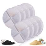 TOYMIS 8 adet Pet çeşme filtreleri, 100oz/3 litre yumuşak kedi çeşmesi filtre sünger Pet su çeşmesi filtre değiştirme Pet çeşme aksesuarları