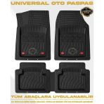 Toyota Auris Hb 2012 Model Uyumlu 4D Jkr Pro Siyah Havuzlu Paspas Universal-Yumuşak Kaymaz Taban