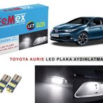 Toyota Auris LED Plaka Aydınlatma Ampul Seti FEMEX Parlak Beyaz