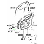 Toyota Avensis- 01/02; Ön Kapı Durdurucusu Sağ/sol Aynı (Adet) (Kapı Gergisi) (Oem No: 68610-20180)
