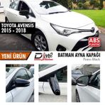 Toyota Avensis 2015-2018 Batman Yarasa Ayna Kapağı Piano Black