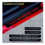 Toyota Carina 4 Adet Karbon Kapı Eşiği Sticker