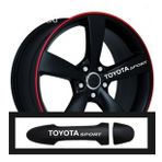 Toyota Carina İçin Uyumlu Aksesuar Oto Kapı Kolu/jant Sticker 10 Adet 10 1,5 Cm