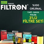 Toyota Corolla 1.6 Mann Filtron Filtre Bakım Seti 1997-2001 (e11)