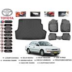 Toyota Corolla 1992 Model Bagaj Havuzu Araca Özel Paspas Takımı Kauçuk - Siyah