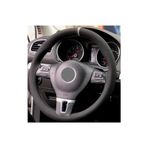 Toyota Corolla 2007-2012 Alkantra Nubuk Dikmeli Direksiyon Kılıfı Gri Yüzüklü