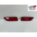 Toyota Corolla 2010 - 2012 Arka Tampon Reflektörü Sağ - Sol Takım 2 Adet