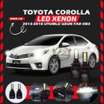 Toyota Corolla 2013-2018 Uzun Far Uyumlu Şimşek Etkili Led Xenon Light Series Hb3
