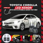 Toyota Corolla 2013-2018 Uzun Far Uyumlu Şimşek Etkili Led Xenon Premium Series Hb3