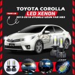 Toyota Corolla 2013-2018 Uzun Far Uyumlu Şimşek Etkili Led Xenon Pro Series Hb3