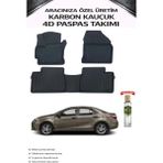 Toyota Corolla 2017 Model Aracınıza Özel Karbon Kauçuk Paspas Takımı - Siyah