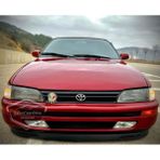 Toyota Corolla Ae101 Efsane Kasa 1991-1998 Uyumlu Üniversal V2 Laguna Lip Esnek Ön Lip 2 Parça Tampon Altı Dil Karlık Ön Ek
