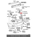 Toyota Corolla Arka Tampon Braketi Sağ 2008-2013 (Oem No: 52157-12160)
