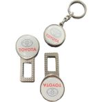 Toyota Corolla C-Hr Rav4 Auris Yaris Uyumlu İkaz Ses Susturucu Metal Toka 1 Çift Anahtarlık 1 Adet