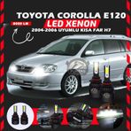 Toyota Corolla E120 2004-2006 Kısa Far Uyumlu Şimşek Etkili Led Xenon Light Series H7