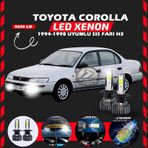 Toyota Corolla Efsane Kasa Sis Farı Uyumlu Şimşek Etkili Led Xenon Pro Series H3
