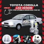 Toyota Corolla Efsane Kasa Uzun Kısa Far Uyumlu Şimşek Etkili Led Xenon Performance Series H4