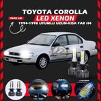Toyota Corolla Efsane Kasa Uzun Kısa Far Uyumlu Şimşek Etkili Led Xenon Pro Series H4