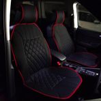 Toyota Corolla Eski Lüx Oto Koltuk Minderi Ön 2'li Set Elegance Serisi SİYAH KIRMIZI