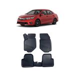 Toyota Corolla Sedan 2013-2018 Arası Araca Özel Kauçuk 4d Havuzlu Paspas Takımı