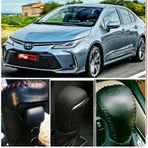 Toyota Corolla Uyumlu 19 / 24 Hakiki Deri El Yapımı Otomatik Vites Topuzu Kılıfı