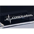 Toyota Corolla Yan Cam Sticker Oto Kapı Çıkartma 20cmx7cm
