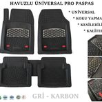 Toyota Corona 1994 Uyumlu Derin Havuzlu Üniversal Pro Paspas Siyah - Gri