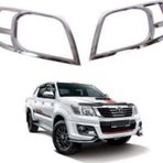 Toyota Hilux Uyumlu 2012 2015 Ön Far Kaplama Abs(Plastik) Krom
