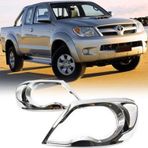 Toyota Hilux Uyumlu Vigo 2005 2011 Ön Far Kaplama Abs (Plastik) Siyah