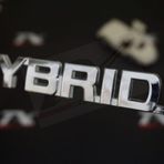 Toyota HYBRİD Bagaj Krom Metal 3M 3D Orjinal Logo Amblem