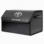 Toyota Marka Logolu Oto Bagaj Organizer Çanta Oto Bagaj Çantası 2 Bölmeli Suni Deri 48 Cm X 31 Cm X 29 Cm