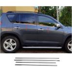 Toyota Rav4 Krom Cam Çıtası 4 Parça 2005-2012 Arası Paslanmaz Çelik