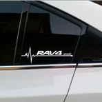 Toyota Rav4 Napız Kalp Kelebek Cam İçin Sticker Yapıştırma