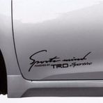 Toyota TRD Yan Kapı Çamurluk Sticker Araba Oto Yapıştırma 2 Adet