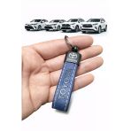 Toyota Ve Logolu Anahtarlık Suni Deri (Lacivert)