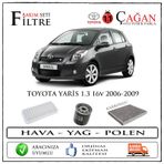 Toyota Yaris 1.3 16v Filtre Bakım Seti 2006-2009