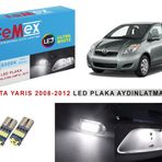 Toyota Yaris Led Plaka Aydınlatma Ampul Seti Femex Parlak Beyaz