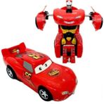 Toys Şimşek Mcqueen Tek Tuşla Robota Dönüşebilen Oyuncak Araba 14 cm Plastik Erkek Çocuk İçin
