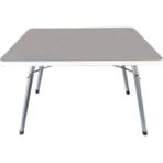 Toysan Katlanır Plaj Kamp Sehpa Masa Beyaz Ahşap ve Metal Malzeme ile 45X60 Ebatlarda