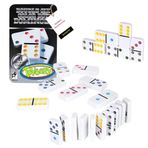 Toysery Renkli Noktalı Çift 6 Domino Seti 28 Parça Set Beyaz Domino Kalay Kılıflı Eğitici Oyun Seti