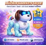 Toyska Dans Eden Işıklı ve Müzikli Robot Köpek Oyuncağı Mavi