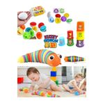 toysnet 3’lü Eğitici Oyuncak Seti | Geometrik Yumurtalar + Sevimli Bardaklar + Renkli Sök Tak Tırtıl