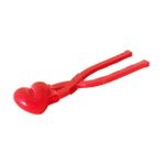 Toyvian 1 Bilgisayar Kalp Şekilli Kartopu Tutucu Topu Üreticisi Kartopu Yapma Oyuncaklar Kar Topu Klip Oyuncaklar Kış Kar Topu Oyuncakları Kartopu Savaşı Tedarik Plastik Çocuk