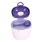 Toyvian 1 Bilgisayar Süt Tozu Kutusu Bebek Aperatif Kabı Bebek Maması Dağıtıcı Formül Toz Ayrı Kutular Taşınabilir Süt Tozu Deposu Yürümeye Başlayan Çocuk Taç Vücut Tozu Pp Mor