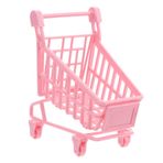 Toyvian 1 Depolama Sepeti Mini Sepeti Anne Doğum Günü Hediyeleri Minyatür Market Arabası Sepetiniz Süsler Alışveriş Sepeti Masa Dekoru Sepeti Pembe Bebek Oyuncakları Mini Sepetiniz