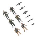Toyvian 1 Takım asker modeli küçük insanlar oyuncakları mini asker modeli modeller asker minyatürleri mini asker figürleri hareketli silindir şapka süslemeler model