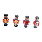 Toyvian 1 Takım Davul Bebek Ahşap Askerler Bebek Minyatür Müzisyen Fındıkkıran Kukla Ahşap Fındıkkıran Figürleri Asker Kukla Oyuncak Davulcu Figürleri Tedarik Yemek Oyunu L110 Odun