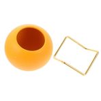 Toyvian 1 Takım Dekoratif Ekici Hava Bitkileri Mini Çömlek Vazolar Kulp Yetiştiriciler Etli Tencere Duruyor Asılı Saksı Pişmiş Toprak Bahçe Merkez Vazo Kapalı Tencere Küçük Yellow Ütü