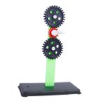 Toyvian 1 Takım Dişli seti ve braketi doğum günü çocukları öğretim aparatı oyuncak deneysel araç deneysel ekipman orta ve küçük öğretim aracı alet dişli takımı ilkokul plastik